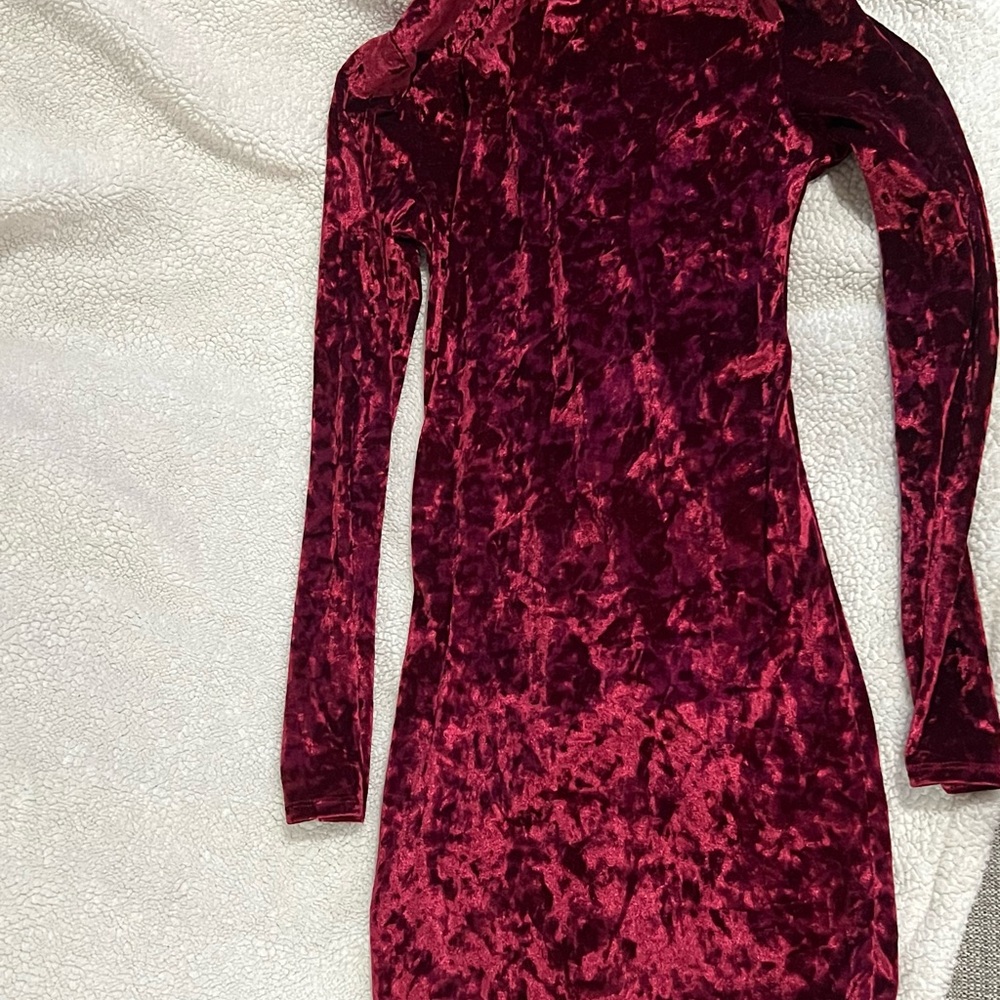Velvet Burgundy Dress